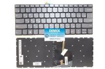 Оригинальная клавиатура для ноутбука Lenovo IdeaPad 120S-14, 320-14, 320S-14, 320-14IKB, 320-14ISK, 320S-14IKB, 320S-14ISK series, rus, gray, подсветка