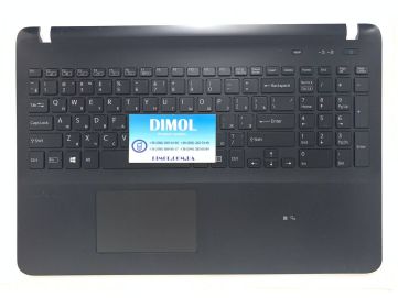 Оригинальная клавиатура для Sony Vaio Fit 15, FIT15, SVF15 series, black, передняя панель, тачпад, подсветка