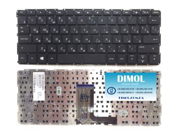 Оригинальная клавиатура для HP Pavilion TouchSmart 11-E series, black, ru