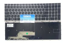 Оригинальная клавиатура для ноутбука HP ProBook 450 G5, 455 G5, 470 G5, 650 G4, 650 G5, 655 G4, 655 G5  rus, black, серебристая рамка