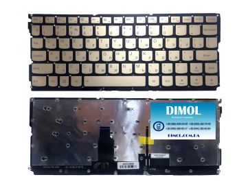 Оригинальная клавиатура для Lenovo IdeaPad yoga 900s-12ISK series, gold, ru, подсветка