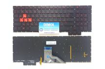 Оригинальная клавиатура для ноутбука HP Omen 15-CE series, black, подсветка 