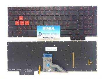 Оригинальная клавиатура для ноутбука HP Omen 15-CE series, black, подсветка 