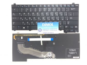 Оригинальная клавиатура для ноутбука Dell Latitude E5440 series, ru, black, подсветка
