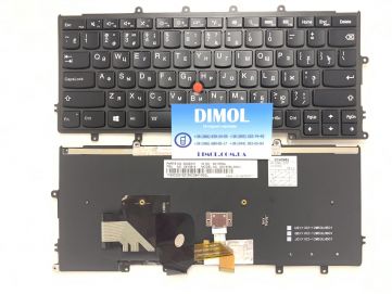Оригинальная клавиатура для Lenovo ThinkPad X230S, X240, X240S, X240I, X250, X260, X270 series, black, ru, подсветка 