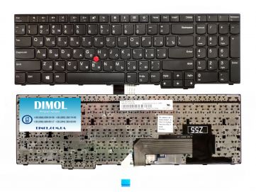 Оригинальная клавиатура для ноутбука Lenovo Thinkpad E570, E570C, E575 series, ru, black 