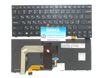 Оригинальная клавиатура для Lenovo ThinkPad T460P, T470P series, black, ru, подсветка 