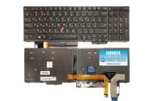 Оригинальная клавиатура для Lenovo ThinkPad E580, L580 series, black, ru, подсветка