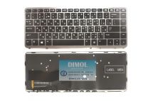 Оригинальная клавиатура для ноутбука HP Elitebook 840 G1, 850 G1, 840 G2, ZBook 14 series, rus, black, подсветка Оригинальная клавиатура для ноутбука HP Elitebook 840 G1, 850 G1, 840 G2, ZBook 14 series, rus, black, подсветка