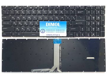 Оригинальная клавиатура для ноутбука MSI GE63, GE73, GS75, GL75, GE75, GE65, GL65, GP65, GP75 series, rus, black, RGB backlight PER-KEY