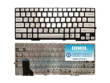Оригинальная клавиатура для ноутбука Sony Vaio SVE13, SVS13 series, rus, silver (под подсветку)