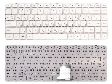 Оригинальная клавиатура для HP Pavilion dm4-1000, dv5-2000 series, white, (no frame), ru