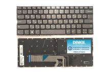 Оригинальная клавиатура для ноутбука Lenovo Yoga 530-14ARR, 530-14IKB, Yoga 730-13IKB series, ua, grey, подсветка