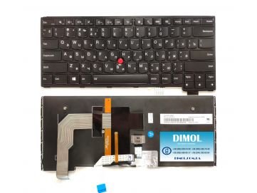 Оригинальная клавиатура для Lenovo Thinkpad Yoga 14 MT 20DM, ThinkPad Yoga P40 MT 20GQ series, ru, black, подсветка, трекпоинт  