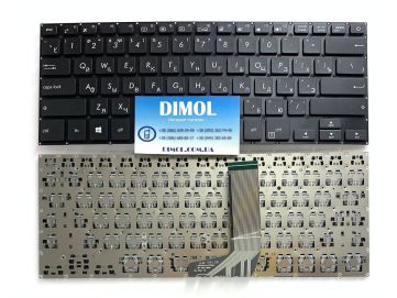 Оригинальная клавиатура для ноутбука Asus VivoBook X411, X411U, X411UF, X411UN, X411UA, A411, A411U, A411UA, A411UF, A411QA, X406 series ru, black