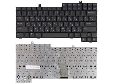 Оригинальная клавиатура для ноутбука Dell Latitude D505, D600, D800, Inspiron 500M, 510M, 600M, 8500, 8600, 9100 series, ru, black  