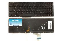 Оригинальная клавиатура для ноутбука Lenovo Y50-70, Y50-80, Y70-70 rus, black, подсветка