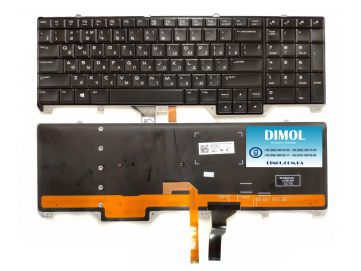 Оригинальная клавиатура для ноутбука Dell Alienware 17 R2, Alienware 17 R3 series, black, ru, backlit