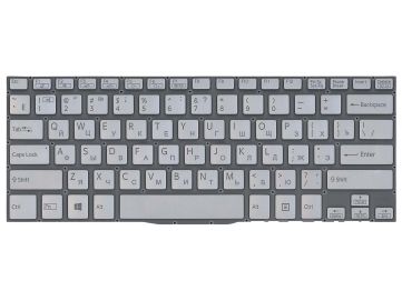 Оригинальная клавиатура для ноутбука Sony Vaio SVF13, Vaio SVF14 (VER.1) series, silver, ru