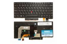 Оригинальная клавиатура для Lenovo ThinkPad T470, T480 series, black, ru, подсветка