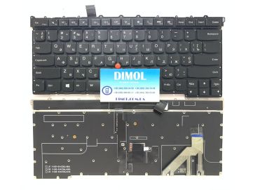 Оригинальная клавиатура для ноутбука Lenovo Thinkpad X1 Carbon Gen 3 series, ru, black, подсветка