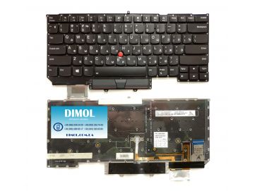 Оригинальная клавиатура для ноутбука Lenovo Thinkpad X1 Carbon Gen 5 series, ru, black, подсветка