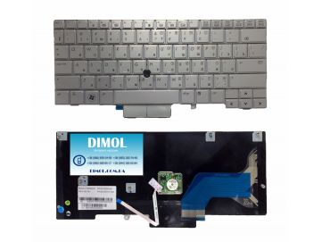 Оригинальная клавиатура для HP Compaq 2740p series, silver, ru
