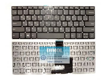 Оригинальная клавиатура для ноутбука Lenovo V130-14IGM, V130-14IKB, V330-14ARR series, rus, gray