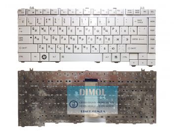 Оригинальная клавиатура для Toshiba Satellite A200, A205, A210, A215, A300, A305, A350, M200, M205, M300, M305, M500, M505, L300 Pro M200 series, ru, white 