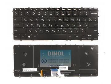 Оригинальная клавиатура для Dell XPS 15 9530, Precision M3800 sries, black, ru, подсветка