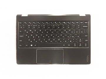 Оригинальная клавиатура для ноутбука Lenovo YOGA 710-11ISK series, ru, black, передняя панель