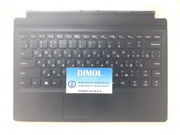 Оригинальная клавиатура для Lenovo Ideapad Miix 520-12ISK, 520-12IKB, 510-12ISK, 510-12IKB Tablet Folio series, black, ru, передняя панель, подсветка