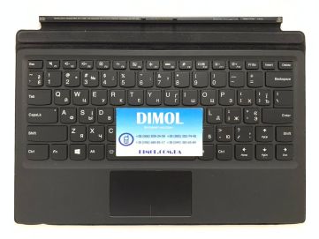 Оригинальная клавиатура для Lenovo Ideapad Miix 520-12ISK, 520-12IKB, 510-12ISK, 510-12IKB Tablet Folio series, black, ru, передняя панель, подсветка