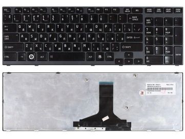 Оригинальная клавиатура для Toshiba Satellite A660, A660D, A665, A665D series, black, ru