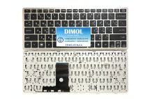 Оригинальная клавиатура для HP EliteBook 2560P, 2570P series, ru, black, серебристая рамка