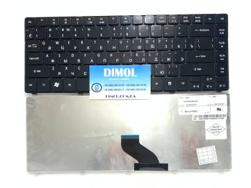 Оригинальная клавиатура для ноутбука Acer Aspire 3810, 3820, 4339, 4625, 4738, 4741, 4745, 4820, eMachines D440, 528, 640, 730, ru, black, глянец