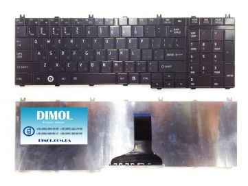 Клавиатура для Toshiba Satellite C650, C655, C660, C670, L650, L655, L670, L675, L750, L755 series, ru, black, глянец