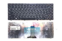 Оригинальная клавиатура для ноутбука Lenovo IdeaPad G480, G480a, G485, G485a, Z380, Z480, Z485 rus, black, grey frame