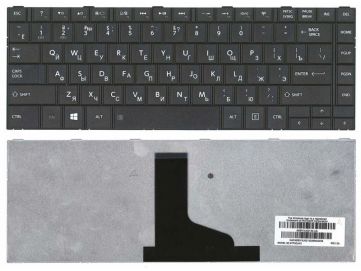 Оригинальная клавиатура для Toshiba Satellite C805 series, black, ru