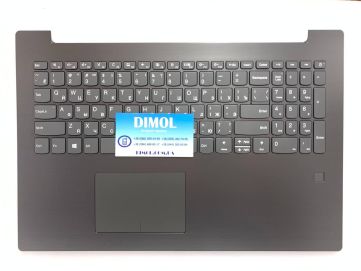 Оригинальная клавиатура для Lenovo IdeaPad 320-15, 330-15, 520-15 series, gray, темно-серая передняя панель