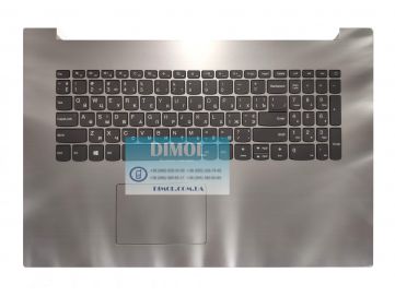 Оригинальная клавиатура для ноутбука Lenovo IdeaPad 330-17 series, ua, gray, серебристая передняя панель