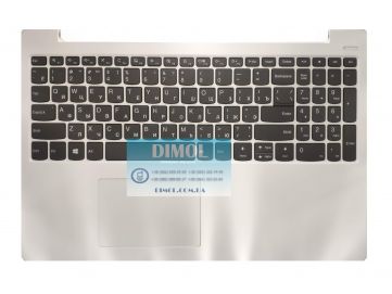 Оригинальная клавиатура для ноутбука Lenovo ideapad 7000-15 series, rus, gray, белая передняя панель