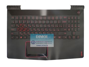 Оригинальная клавиатура для ноутбука Lenovo Legion R720, R720-15IKB, Y520-15IKB, Y520-15IKBA, Y520-15IKBN, Y520-15IKBM series, rus, black, передняя панель