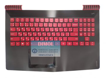 Оригинальная клавиатура для ноутбука Lenovo Legion R720, R720-15IKB series, ua, red, передняя панель, подсветка
