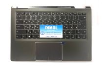 Оригинальная клавиатура для Lenovo Yoga 710-14, Yoga 710-14IKB, Yoga 710-14ISK series, black, ua, подсветка, серая передняя панель