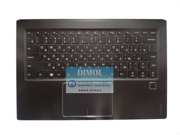 Оригинальная клавиатура для ноутбука Lenovo Yoga 910-13, 910-13IKB series, ru, black, передняя панель, подсветка