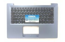 Оригинальная клавиатура для ноутбука Lenovo ideapad 120S-14IAP series, ua, gray, голубая передняя панель