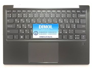 Оригинальная клавиатура для ноутбука Lenovo IdeaPad 720S-13IKB series, ru, gray, серая передняя панель, подсветка