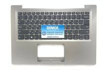 Оригинальная клавиатура для ноутбука Lenovo ideapad 120S-14IAP series, ru, gray, серая передняя панель, тачпад
