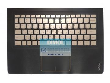 Оригинальная клавиатура для Lenovo Yoga 900s-12ISK series, gold, ru, подсветка, передняя панель